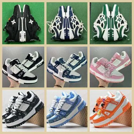 LV New Traine Sneakers, Latest Colorway, Stylish Athletic Shoes
