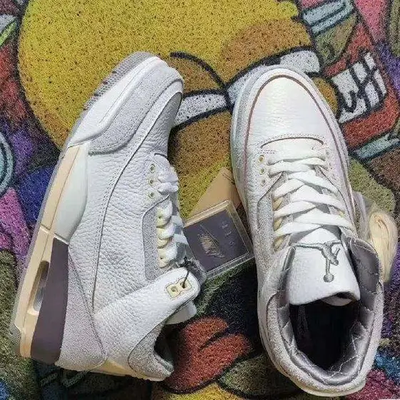 Nike Air Jordan 3 Retro AJ3 Women's Mid-Top Retro Basketball Shoes Elephant Prin