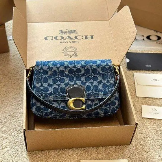 Coach Bag Signature Denim Shoulder