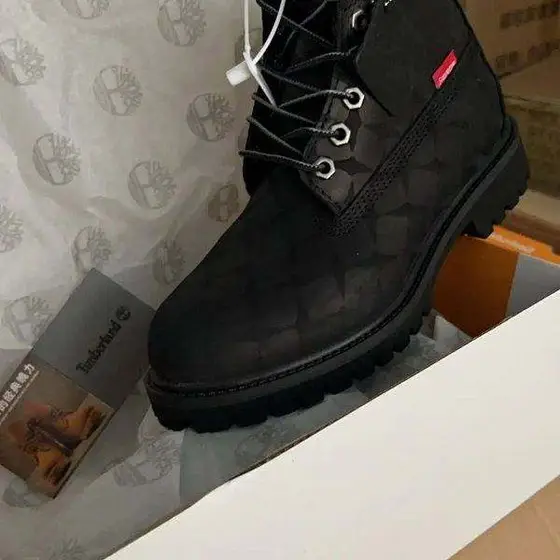 Supreme x Timberland Wheat High Top Boots, Waterproof Warm Winter Shoes