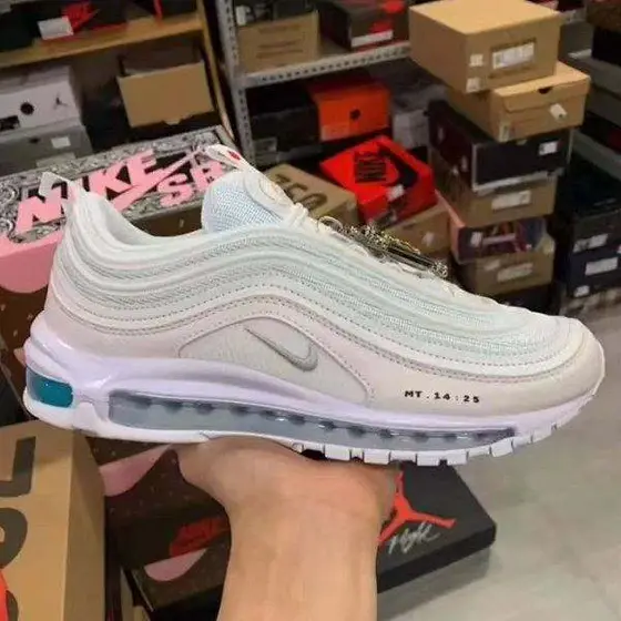 Nike Air Max 97 Women's Shoes White Pink 921522-104