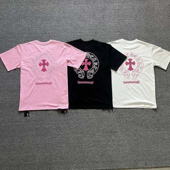 Chrome Hearts Horseshoe Cross Embroidered T‑Shirt
