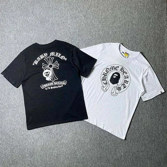 Chrome Hearts x BAPE Baby Milo & Cross Logo T-Shirt