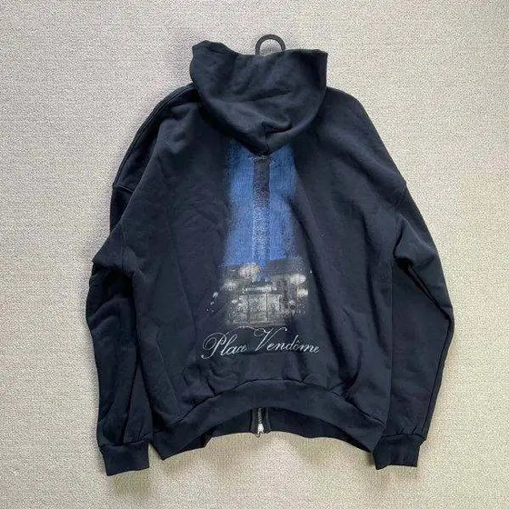 Balenciaga Place Vendome Zip‑Up Hoodie