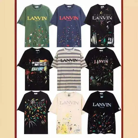 Lanvin Gallery Dept Splash Paint Graffiti T‑Shirt
