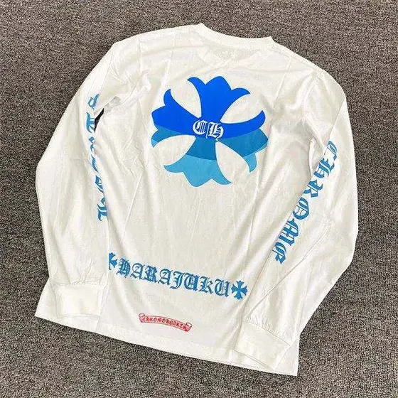 Chrome Hearts Harajuku Gradient Cross Long Sleeve Tee