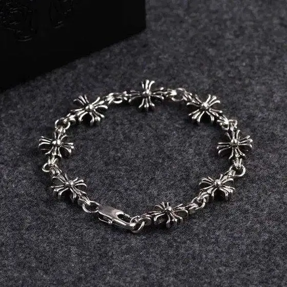 Chrome Hearts Cross Silver Bracelet Vintage Gothic Jewelry