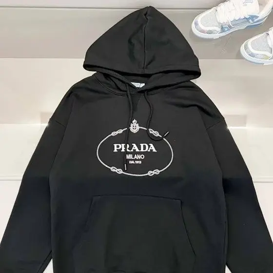 Prada Milano Logo Print Hoodie