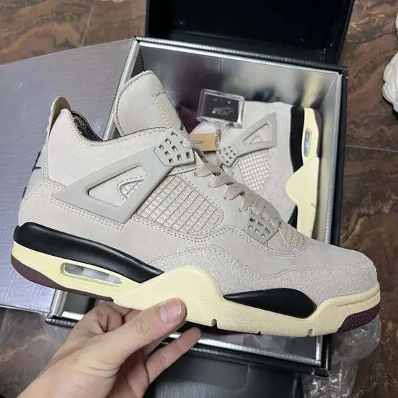 Nike Air Jordan 4 Mid-Top Retro Basketball Shoes, Anti-Slip Sports Sneakers
