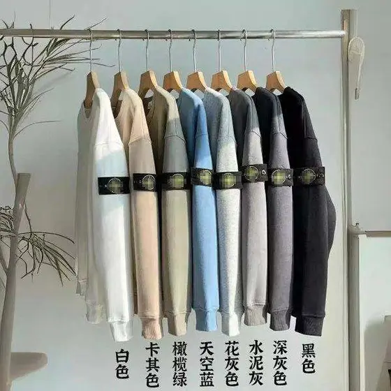 【DX30】SolidColorfleece-linedArmbandRoundNeckSweatUnisexLooseLongSleeveforCouples