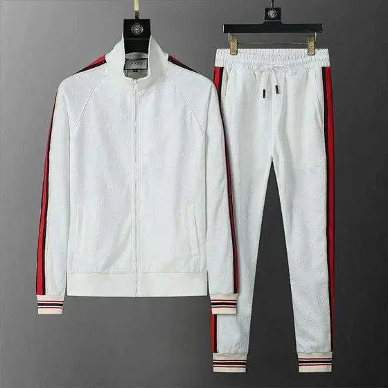 Gucci GG Jacquard Tracksuit, Zip-Up Jacket & Jogger Pants with Web Stripe