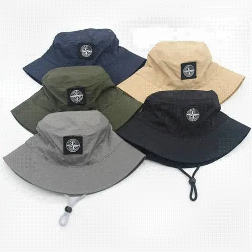 Stone Island Style Nylon Bucket Hat