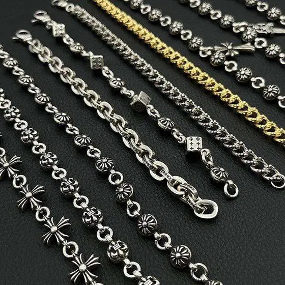 Chrome Hearts Inspired Silver Necklaces