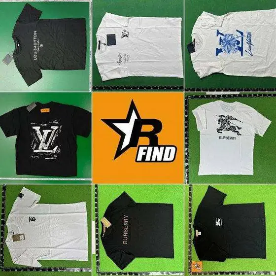 LV Burberry Luxury Logo Printed Cotton T-shirts Unisex