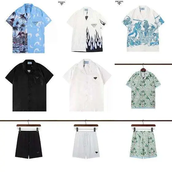 Prada Vacation Shirt & Shorts Set