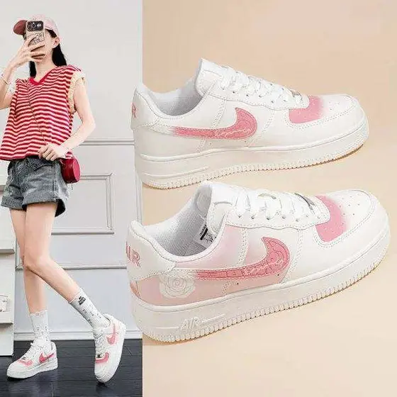 nike air force one low-top white shoes women's f1 board shoes