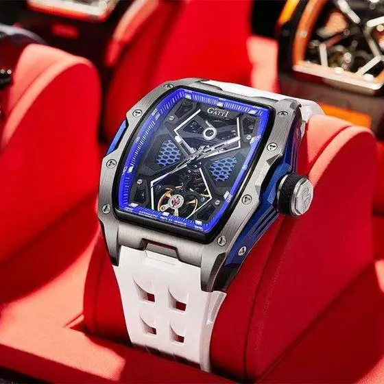 Authentic Bugatti watch men's high-end luxury brand hollow mechanical watch tour