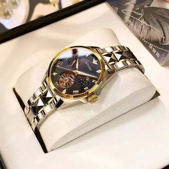 Swiss authentic brand-name Armani watch female Ms. automatic mechanical watch ul