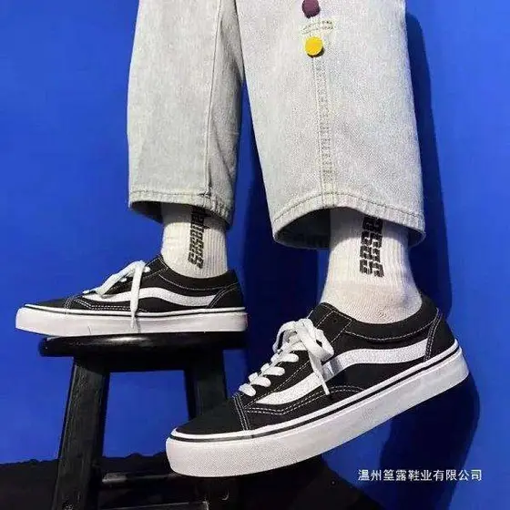 Vans Summer Men's Shoes Summer Low-top Canvas Shoes Women's Korean Official Webs