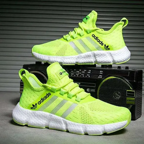 Adidas Summer Flying Woven Breathable Men's Shoes Single Mesh Sneakers Soft Sole