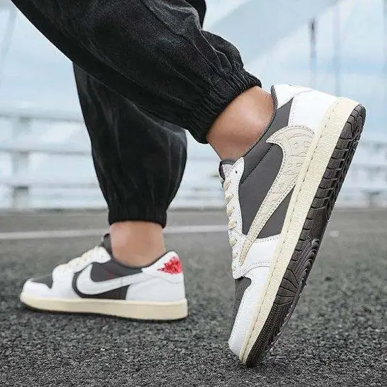 aj1 black and white panda Nike board shoes smoke gray low top aj men's shoes air