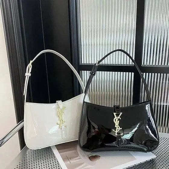 YSL Patent Leather Hobo Bag