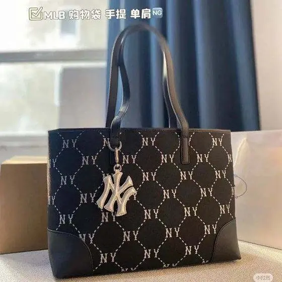 MLB NY Monogram Tote Shoulder Bag