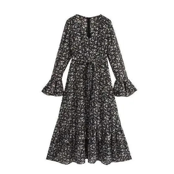 Floral V-Neck Dress